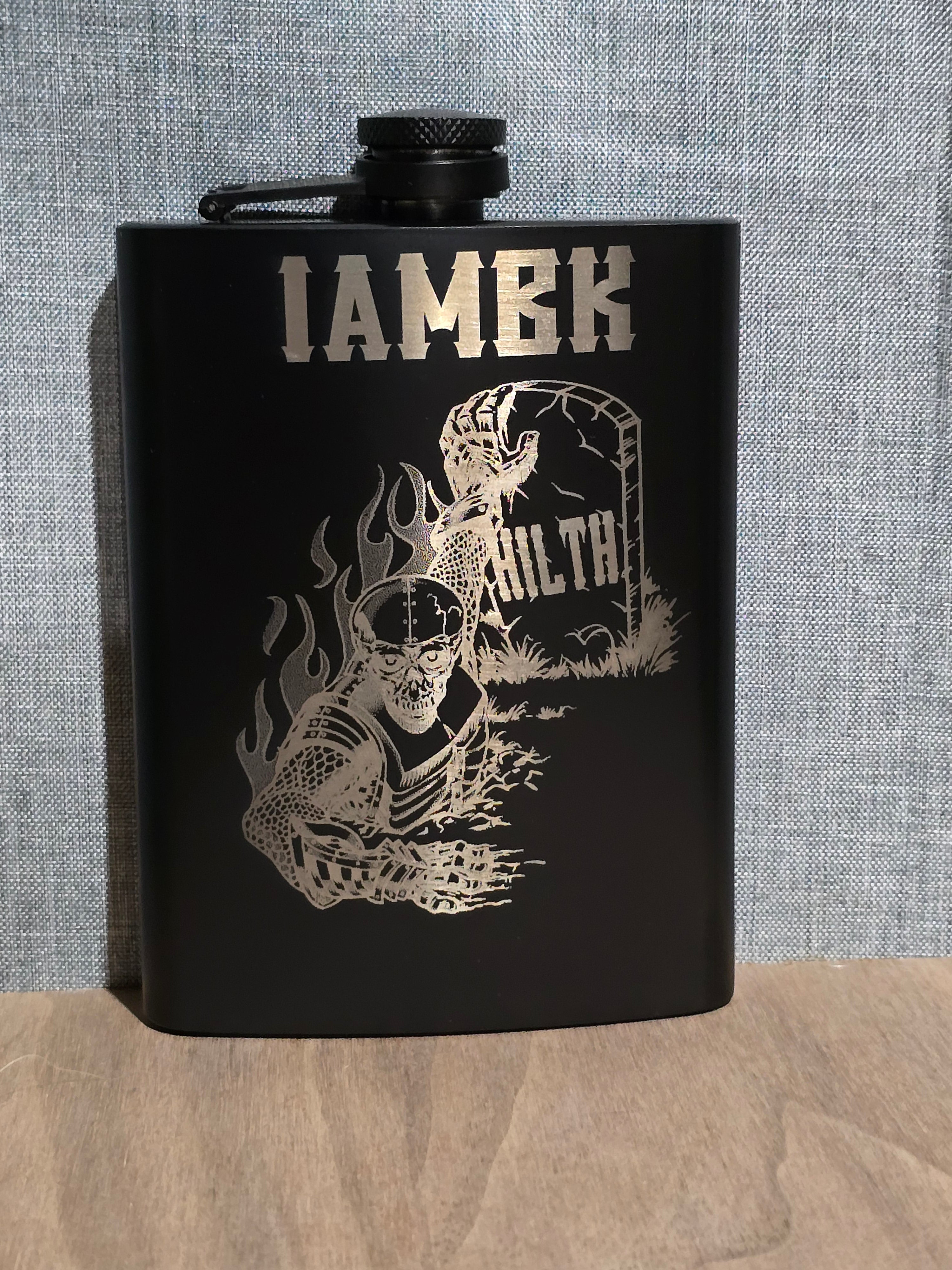 Custom Laser Engraved Flask