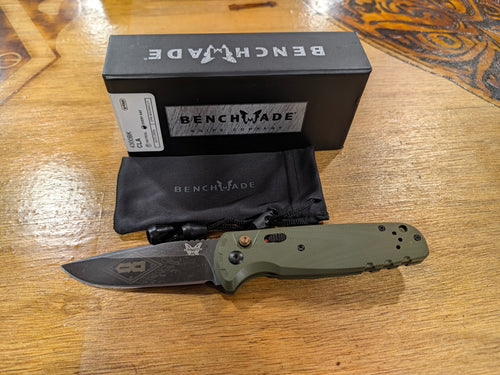 Benchmade 4300BK Auto Open Pocket Knife (OD Green)